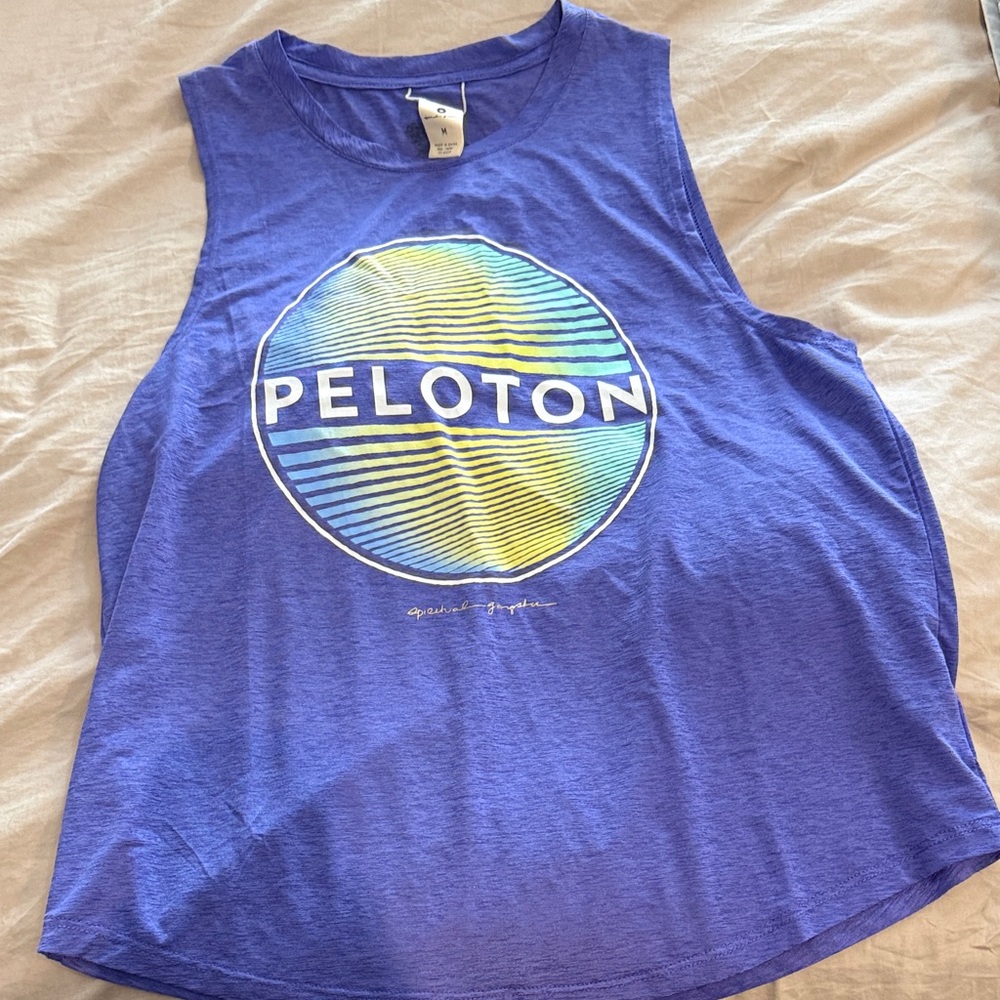 Peloton Women's Graphic Muscle Tank with Multicolor Logo
